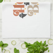 ヘイブボホハロウィンヘイブー幽霊 キッチンタオル (折り畳み)