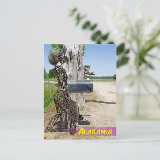 ヘイベールアート – アイアンウーマンメールボックス ポストカード (スタンド正面)