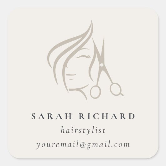 ヘイミニマルスエレガントタイリストアイボリー スクエアシール (正面)