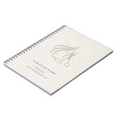 ヘイミニマルスエレガントタイリストアイボリー ノートブック (左側)