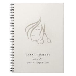 ヘイミニマルスエレガントタイリストアイボリー ノートブック