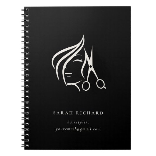 ヘイミニマルスエレガントタイリストアイボリー ノートブック (正面)