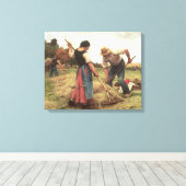 ヘイメイキング， 1880 キャンバスプリント (インサイチュ (ウッドフロア))