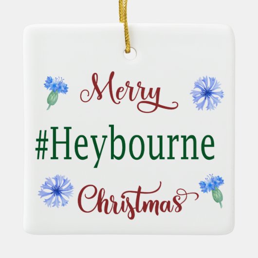ヘイメリーボーンのクリスマスオーナメント セラミックオーナメント (正面)