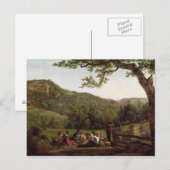 ヘイメーカーが現場でピクニックをする ポストカード (正面/裏面)