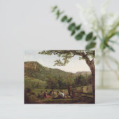 ヘイメーカーが現場でピクニックをする ポストカード (スタンド正面)