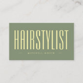 ヘイモダンスタイリスト仙人グリーン 名刺 (正面)