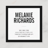 ヘイモダンスタイリスト写真広場名刺 スクエア名刺 (裏面)