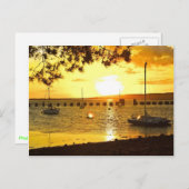 ヘイリング島の夕日 ポストカード (正面/裏面)