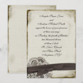 ヘイリーココアヴィンテージレース招待状 招待状 (正面/裏面)