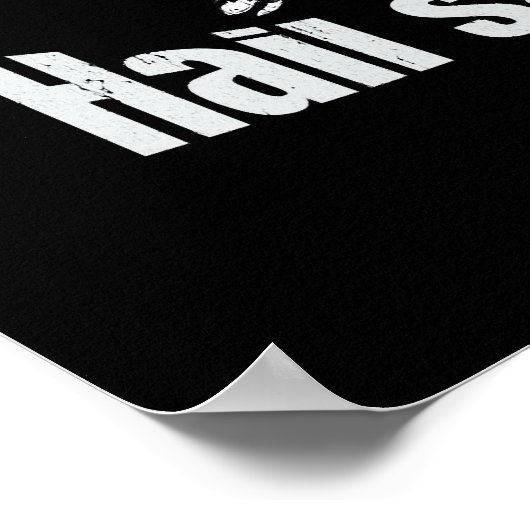 ヘイルサタンペンタグラムヤギのハロウィーン ポスター (角)