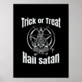 ヘイルサタンペンタグラムヤギのハロウィーン ポスター (正面)