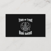 ヘイルサタンペンタグラムヤギのハロウィーン 名刺 (正面)