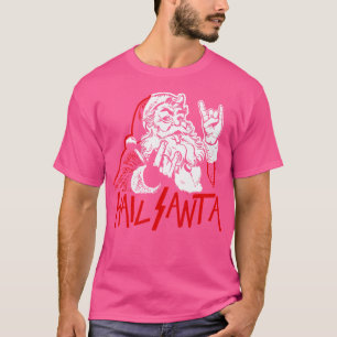 ヘイルサンタスリーガーヘビーメタルクリスマスクリスマスRoc Tシャツ