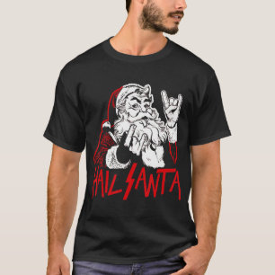 ヘイルサンタスリーガーヘビーメタルクリスマスクリスマスRoc Tシャツ