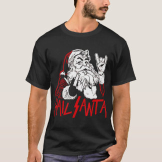 ヘイルサンタスリーガーヘビーメタルクリスマスクリスマスRoc Tシャツ