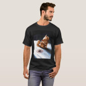 ヘイルデビルキャットペンタグラム Tシャツ (正面フル)