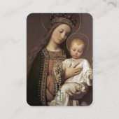 ヘイルホーリークイーンロザリオ祈りの言葉カード 名刺 (正面)