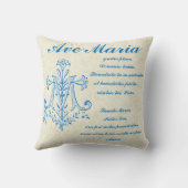 ヘイルマリア祈りの言葉宗教アベマリアラテン クッション (裏面)