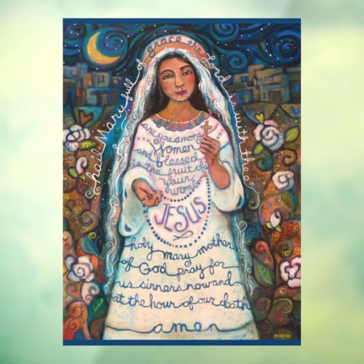 ヘイルメアリー祈りの言葉ウィンドウにしがみつく ウィンドウサイン (シート3)