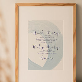 ヘイルメアリー祈りの言葉ウォールアート ポスター