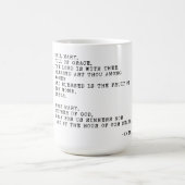 ヘイルメアリー祈りの言葉マグ コーヒーマグカップ (中央)