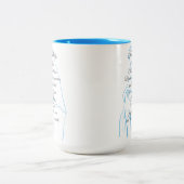 ヘイルメアリー祈りの言葉マグ ツートーンマグカップ (中央)