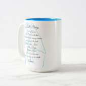 ヘイルメアリー祈りの言葉マグ ツートーンマグカップ (正面左)