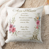 ヘイルメアリー祈りの言葉宗教的アヴェマリアラテン クッション (ブランケット)