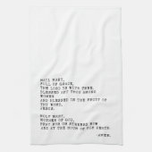 ヘイルメアリー祈りの言葉 キッチンタオル (縦)