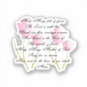 ヘイルメアリー祈りの言葉 シール (正面)