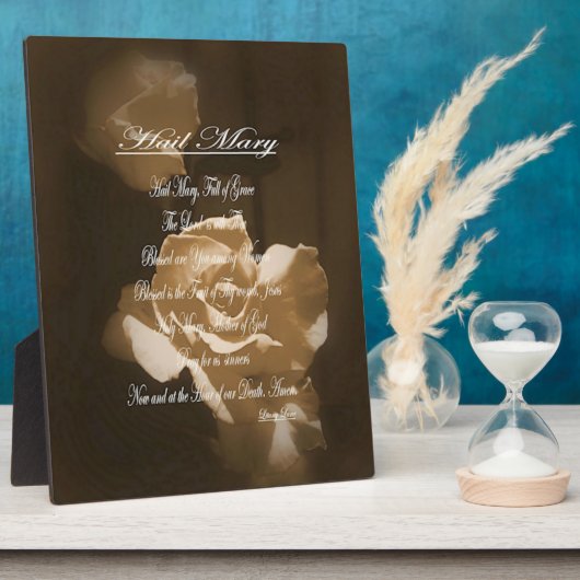 ヘイルメアリー祈りの言葉 フォトプラーク (側面)