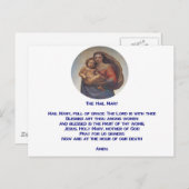ヘイルメアリー祈りの言葉 ポストカード (正面/裏面)