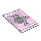 ヘイルームカップ&ガラトルの背景(紫) ノートブック (右側)