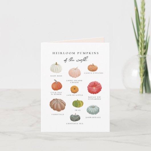 ヘイルームカボチャ秋 カード (正面)