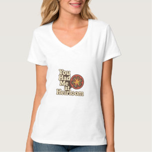 ヘイルームレトロトマトガーデンデザイン Tシャツ