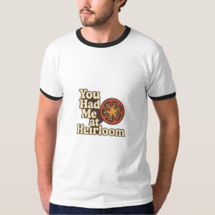 ヘイルームレトロトマトガーデンデザイン Tシャツ