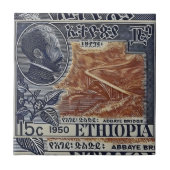 ヘイル・セラシエ エチオピア ラスタ ジャー ラスタファリ レゲエ タイル (正面)