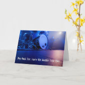 ヘイロックスターミュージシャン誕生日カード カード (黄色い花)