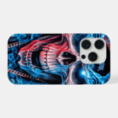 ヘイロー・スカル・ドリップ iPhoneケース (裏面横)
