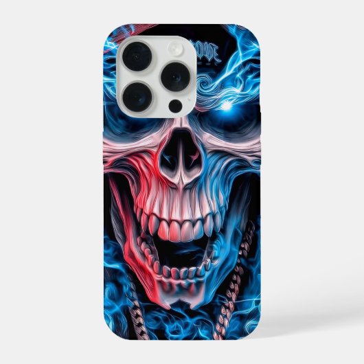 ヘイロー・スカル・ドリップ iPhoneケース (裏面)