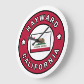 ヘイワード・カリフォルニア ラージ壁時計 (傾斜)