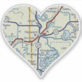 ヘイワードWIヴィンテージマップ シール (正面)