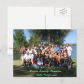 ヘインズファミリーレユニ    オンレイクカリフォルニア ポストカード (正面/裏面)