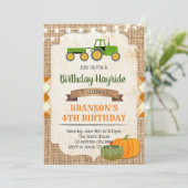 ヘイ乗りパーティー誕生日の招待 招待状 (スタンド正面)