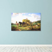 ヘイ収穫， 1869 キャンバスプリント (インサイチュ (ウッドフロア))