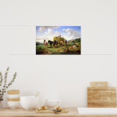 ヘイ収穫， 1869 ポスター (キッチン)