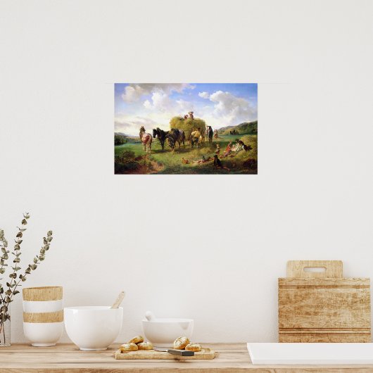 ヘイ収穫, 1869 ポスター (キッチン)