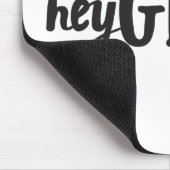 ヘイ女の子ヘイ引用文アポップ・アートのート文化ことわざ友達 マウスパッド (コーナー)