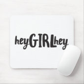 ヘイ女の子ヘイ引用文アポップ・アートのート文化ことわざ友達 マウスパッド (マウス)